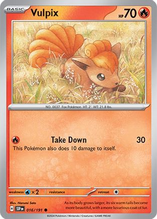 [PKM] Vulpix (016/191) [Scarlet & Violet: Surging Sparks]