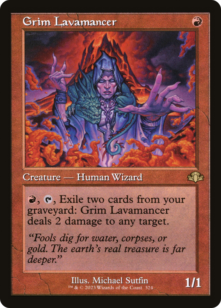 {R} Grim Lavamancer (Retro) [Dominaria Remastered][DMR 324]