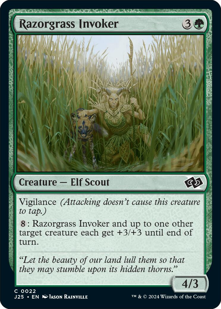 {C} Razorgrass Invoker [Foundations Jumpstart][J25 022]