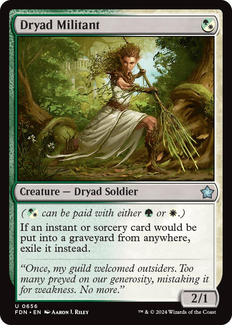 {@C} Dryad Militant [Foundations][FDN 656]