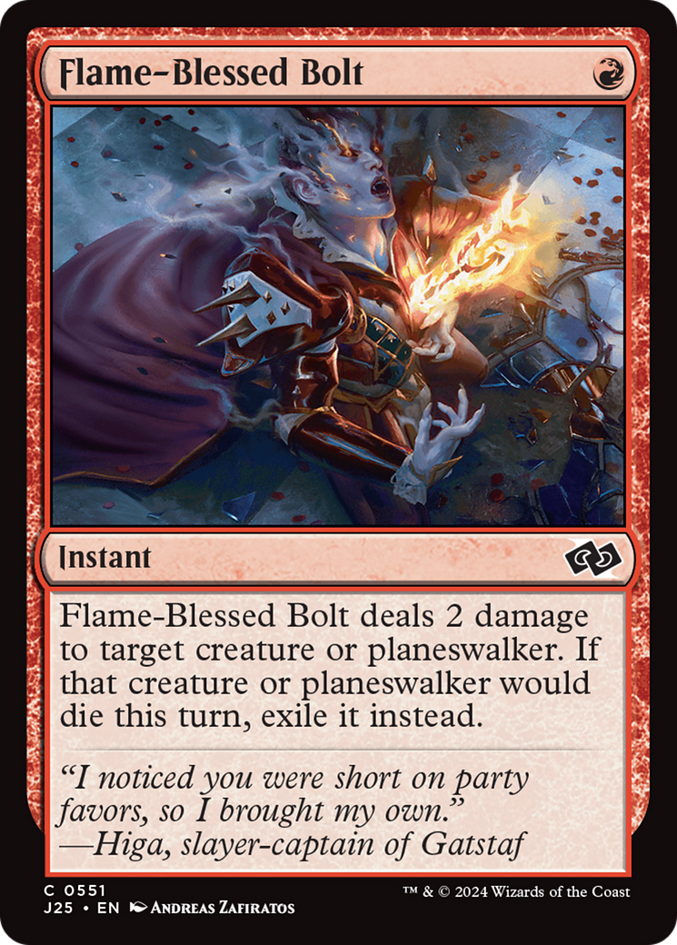 {C} Flame-Blessed Bolt [Foundations Jumpstart][J25 551]