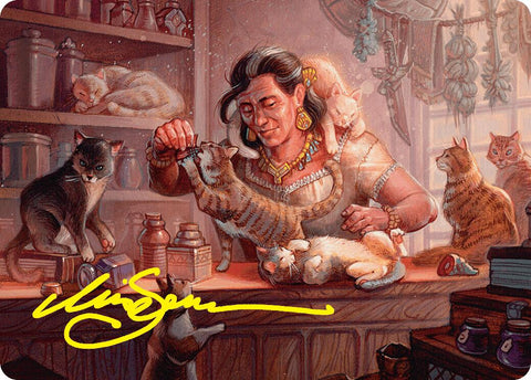 {A} Cat Collector Art Card (1/54) (Gold-Stamped Signature) [Foundations Art Series][GS AFDN 001]