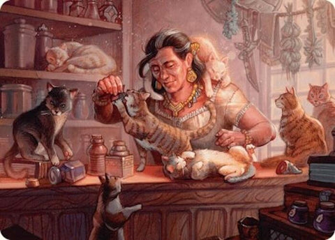 {A} Cat Collector Art Card (1/54) [Foundations Art Series][AFDN 001]