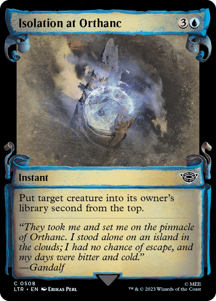 {C} Isolation at Orthanc [The Lord of the Rings: Tales of Middle-Earth Showcase Scrolls][LTR 508]