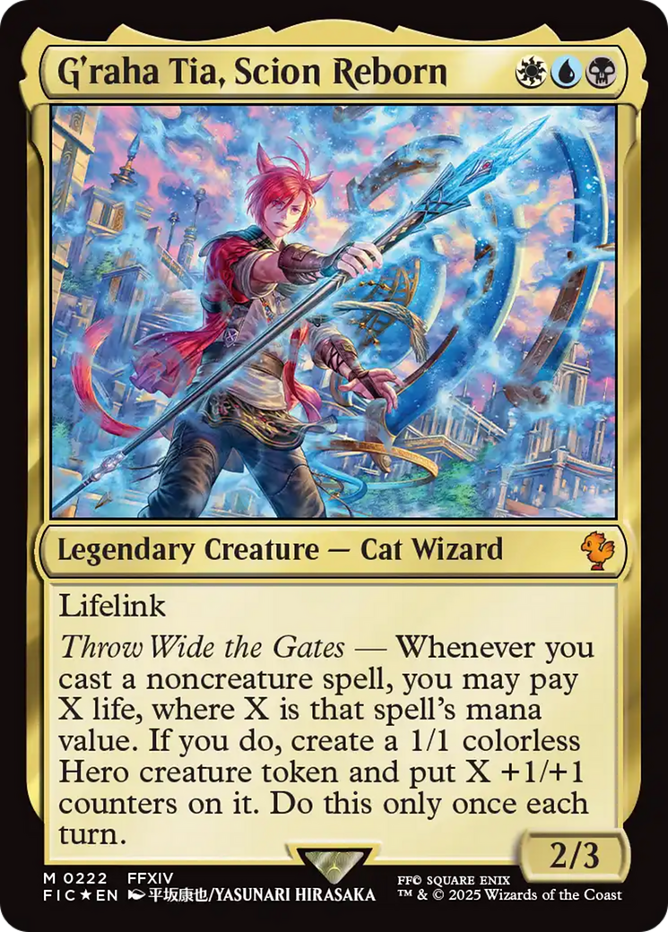 {R} G'raha Tia, Scion Reborn (Surge Foil) [FINAL FANTASY Commander][FIC 222]
