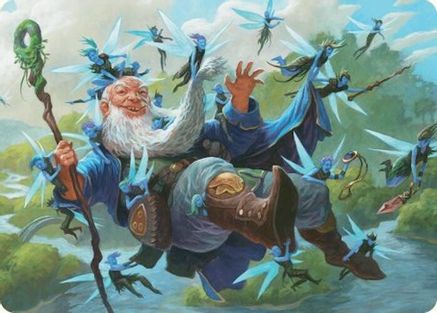 {A} Mischievous Mystic Art Card (7/54) [Foundations Art Series][AFDN 007]