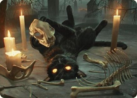 {A} Nine-Lives Familiar Art Card (8/54) [Foundations Art Series][AFDN 008]