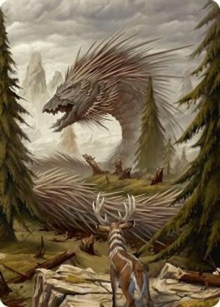 {A} Quilled Greatwurm Art Card (44/54) [Foundations Art Series][AFDN 044]