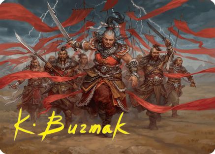 {A} Alesha, Who Laughs at Fate Art Card (14/54) (Gold-Stamped Signature) [Foundations Art Series][GS AFDN 014]