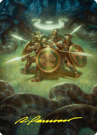 {A} Anthem of Champions Art Card (47/54) (Gold-Stamped Signature) [Foundations Art Series][GS AFDN 047]