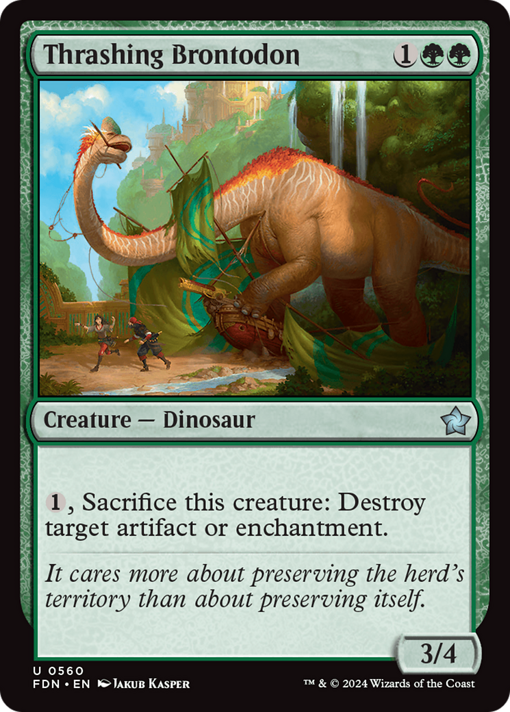 {@C} Thrashing Brontodon [Foundations][FDN 560]