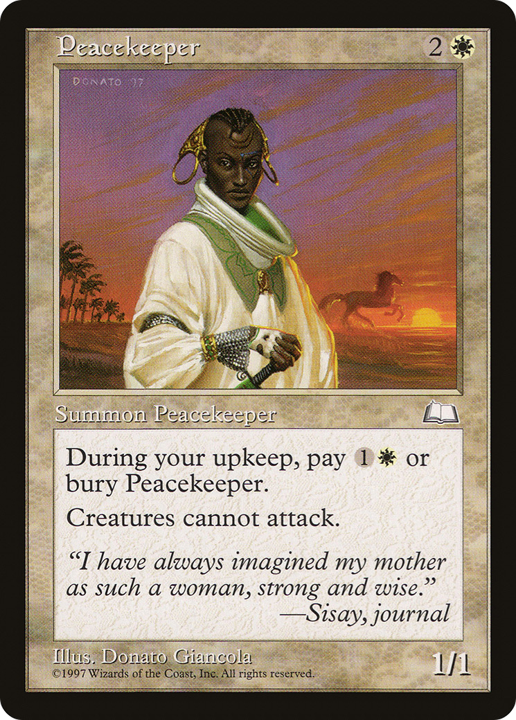 {R} Peacekeeper [Weatherlight][WTH 022] - Misty Mountain Games