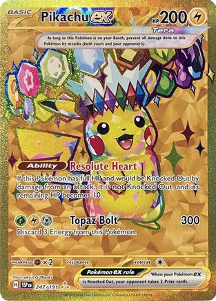 [PKM] Pikachu ex (247/191) [Scarlet & Violet: Surging Sparks]
