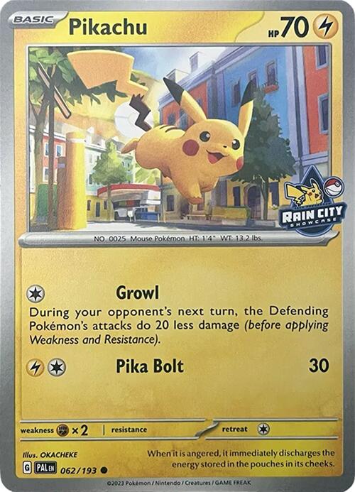 [PKM] Pikachu (062/193) (Rain City Showcase) [Miscellaneous Cards]