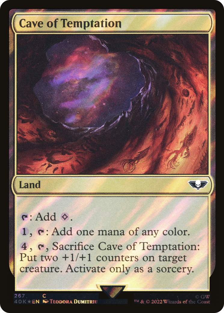 {C} Cave of Temptation (Surge Foil) [Universes Beyond: Warhammer 40,000][SF 40K 267]