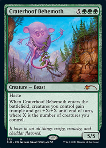 {R} Craterhoof Behemoth (375) [Secret Lair Drop Series][SLD 375]