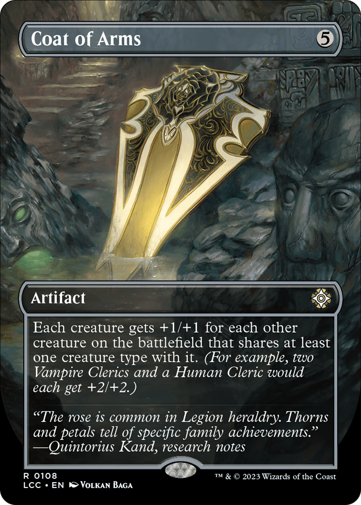 {R} Coat of Arms (Borderless) [The Lost Caverns of Ixalan Commander][LCC 108]