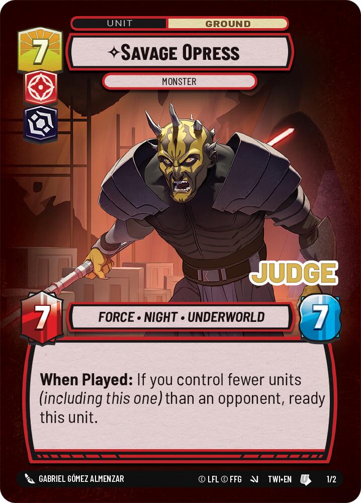 {SW-C}Savage Opress - Monster (1/2) [Twilight of the Republic Store Showdown Promo]