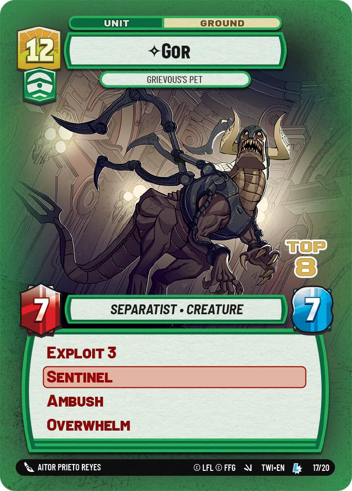 {SW-R}Gor - Grievous's Pet (Top 8) (17/20) [Twilight of the Republic Store Showdown Promo]