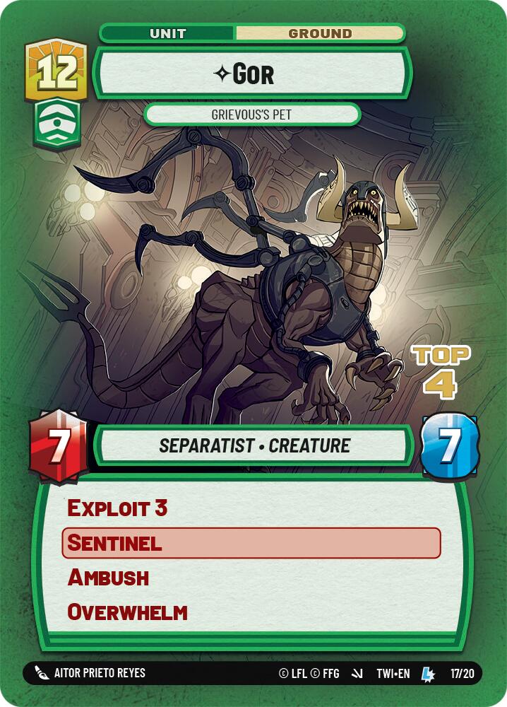 {SW-R}Gor - Grievous's Pet (Top 4) (17/20) [Twilight of the Republic Store Showdown Promo]