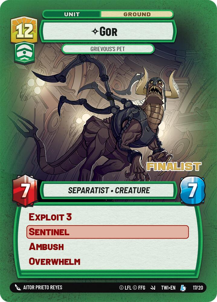 {SW-R}Gor - Grievous's Pet (Finalist) (17/20) [Twilight of the Republic Store Showdown Promo]