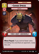 {SW-C}Savage Opress - Monster (1/2) [Twilight of the Republic Store Showdown Promo]