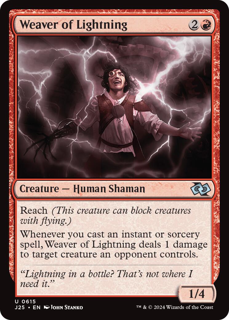 {C} Weaver of Lightning [Foundations Jumpstart][J25 615]