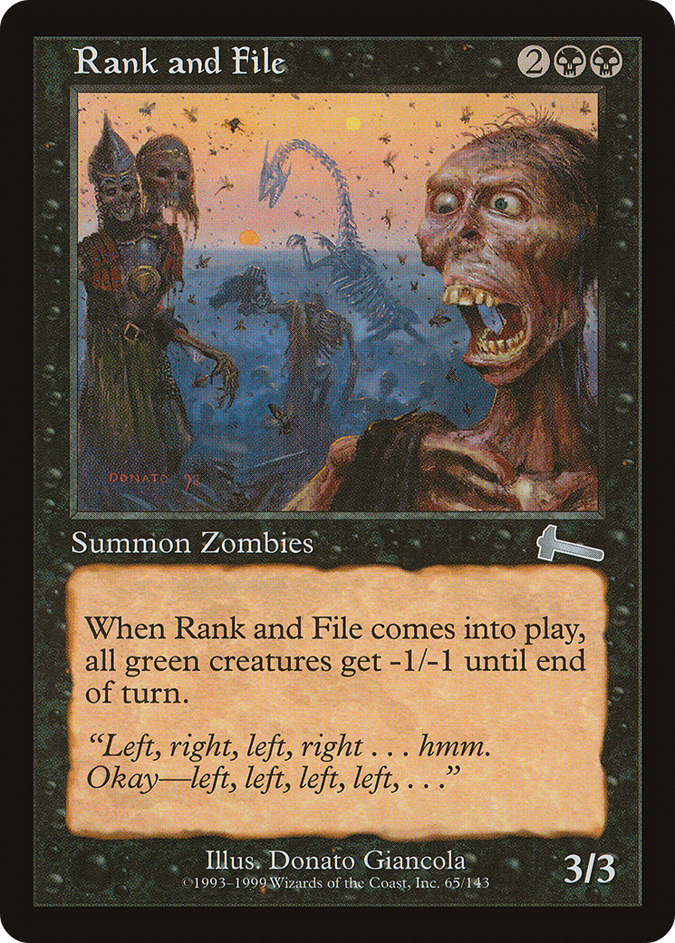 {C} Rank and File [Urza's Legacy][ULG 065]