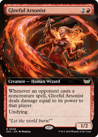 {R} Gleeful Arsonist (Extended Art) [Duskmourn: House of Horror Commander][DSC 056]