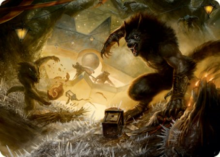 {A} Storm the Festival Art Card [Innistrad: Midnight Hunt Art Series][AMID 054]