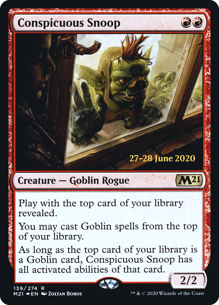 {R} Conspicuous Snoop [Core Set 2021 Prerelease Promos][PR M21 139]
