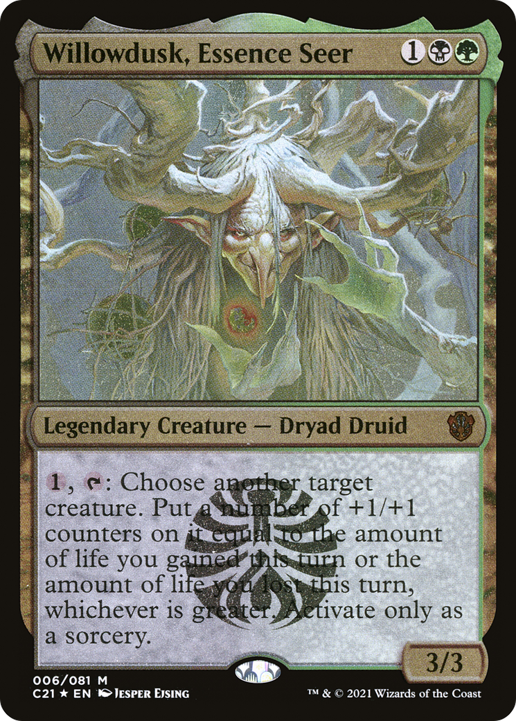 {T} Willowdusk, Essence Seer (Display Commander) [Commander 2021][DC C21 006]