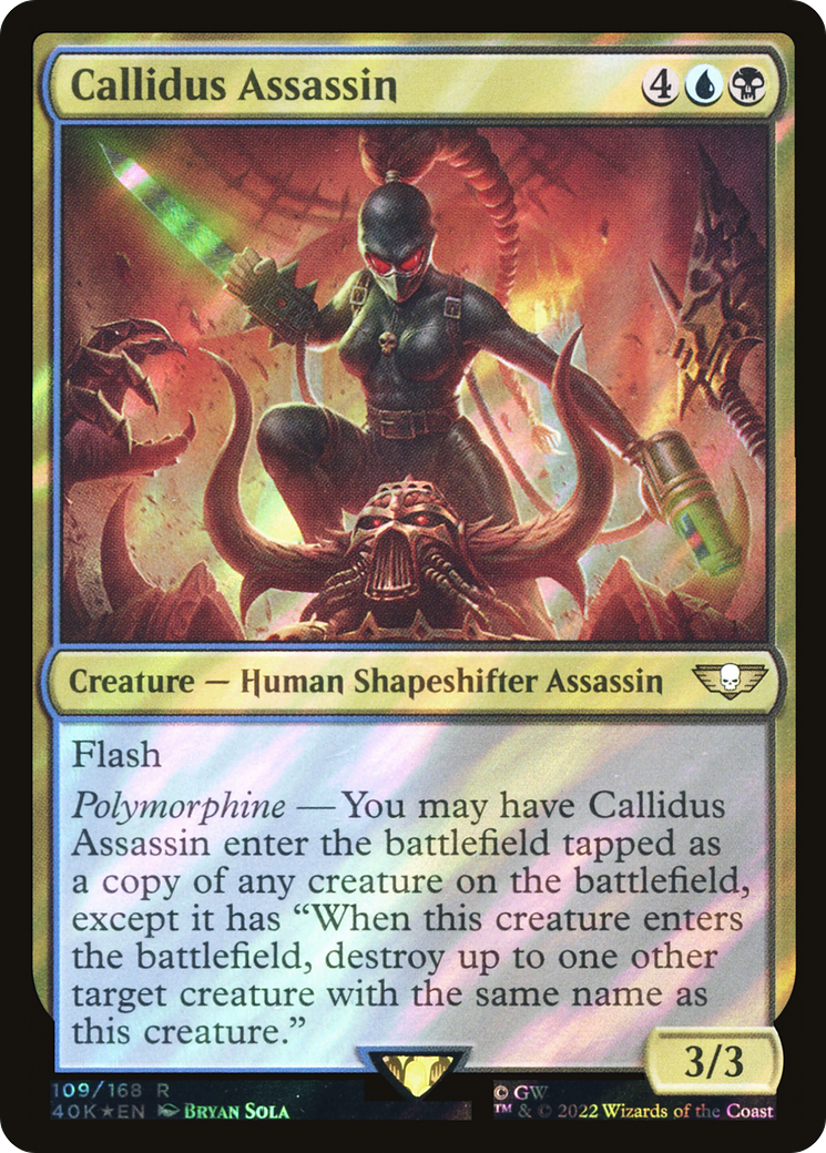 {R} Callidus Assassin (Surge Foil) [Universes Beyond: Warhammer 40,000][SF 40K 109]
