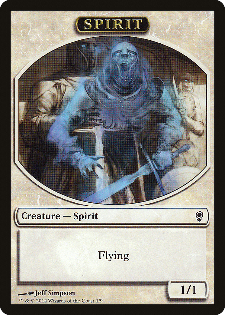 {T} Spirit Token [Conspiracy Tokens][TCNS 001] - Misty Mountain Games