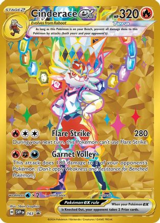 [PKM] Cinderace ex (163) [Scarlet & Violet: Black Star Promos]