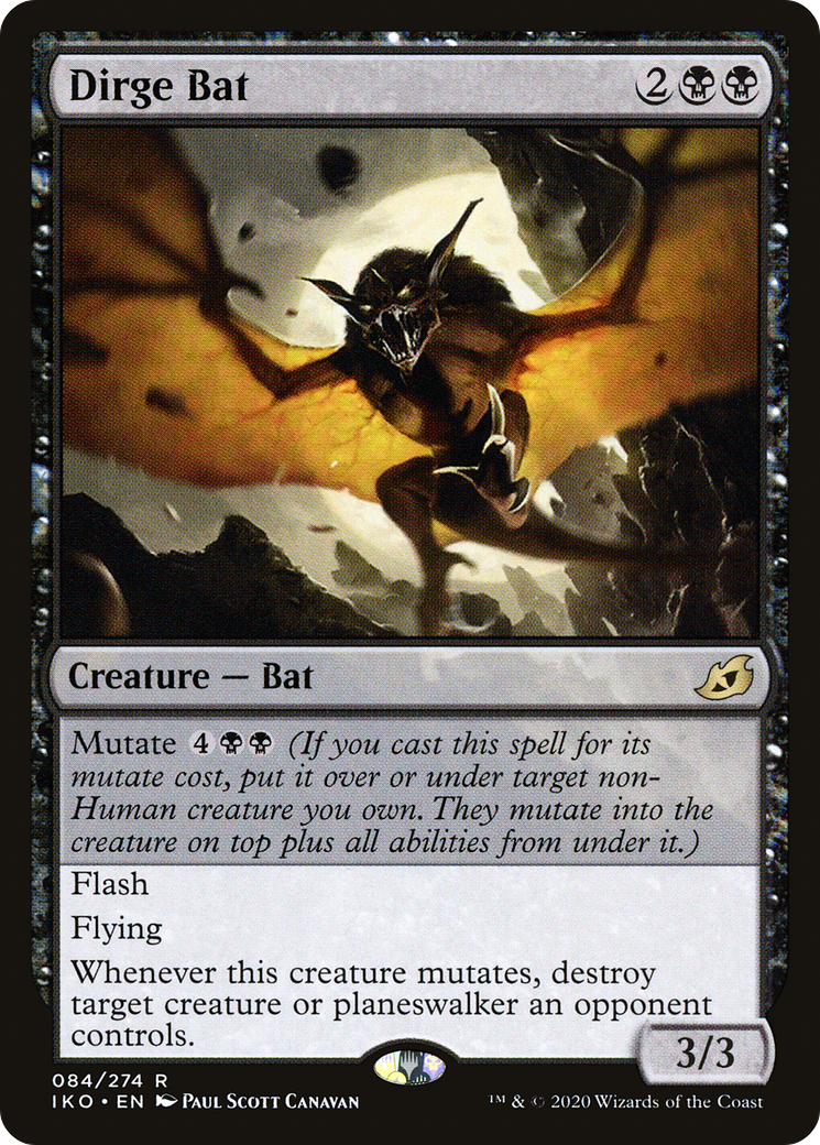 {R} Dirge Bat [Ikoria: Lair of Behemoths][IKO 084]