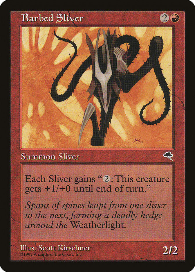 {C} Barbed Sliver [Tempest][TMP 163]
