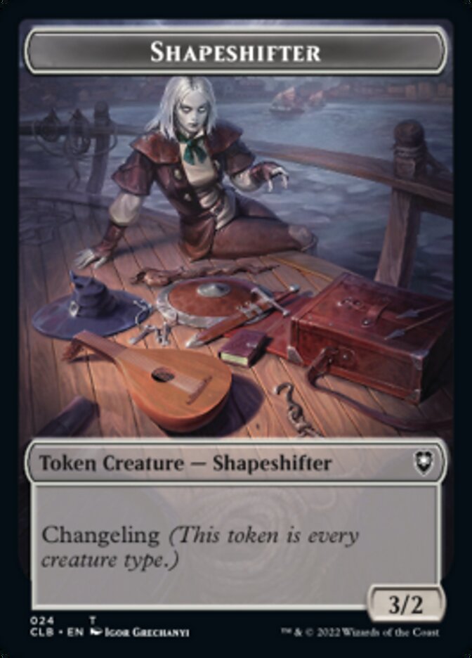 {T} Shapeshifter (024) // Shapeshifter (028) Double-sided Token [Commander Legends: Battle for Baldur's Gate Tokens][TCLB 024]