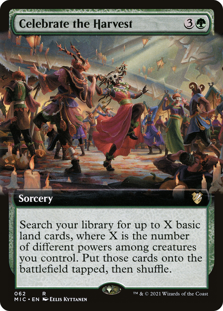 {R} Celebrate the Harvest (Extended Art) [Innistrad: Midnight Hunt Commander][MIC 062]