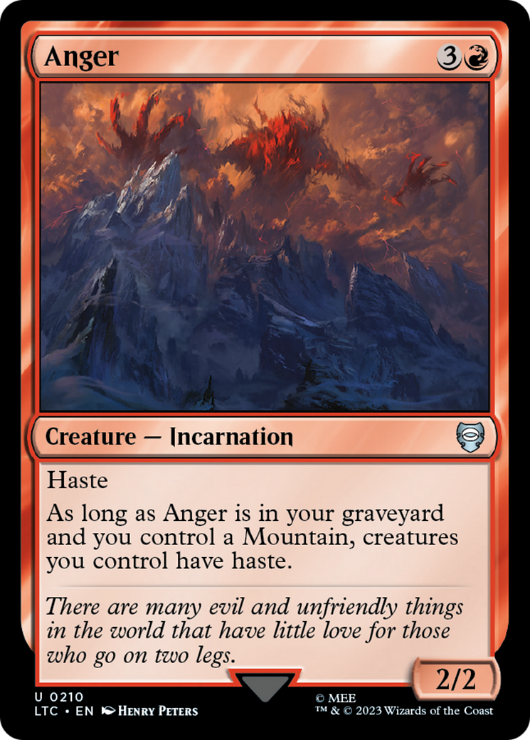 {C} Anger [The Lord of the Rings: Tales of Middle-Earth Commander][LTC 210]