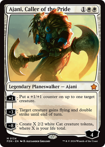 {@R} Ajani, Caller of the Pride [Foundations][FDN 134]