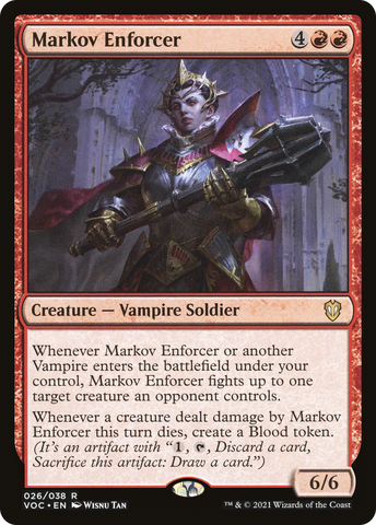 {R} Markov Enforcer [Innistrad: Crimson Vow Commander][VOC 026]