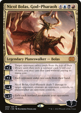 {R} Nicol Bolas, God-Pharaoh [Double Masters 2022][2X2 260]