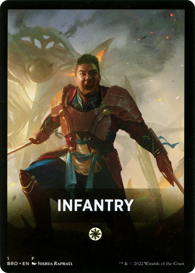 {T} Infantry Theme Card [The Brothers' War Tokens][TBRO 001]