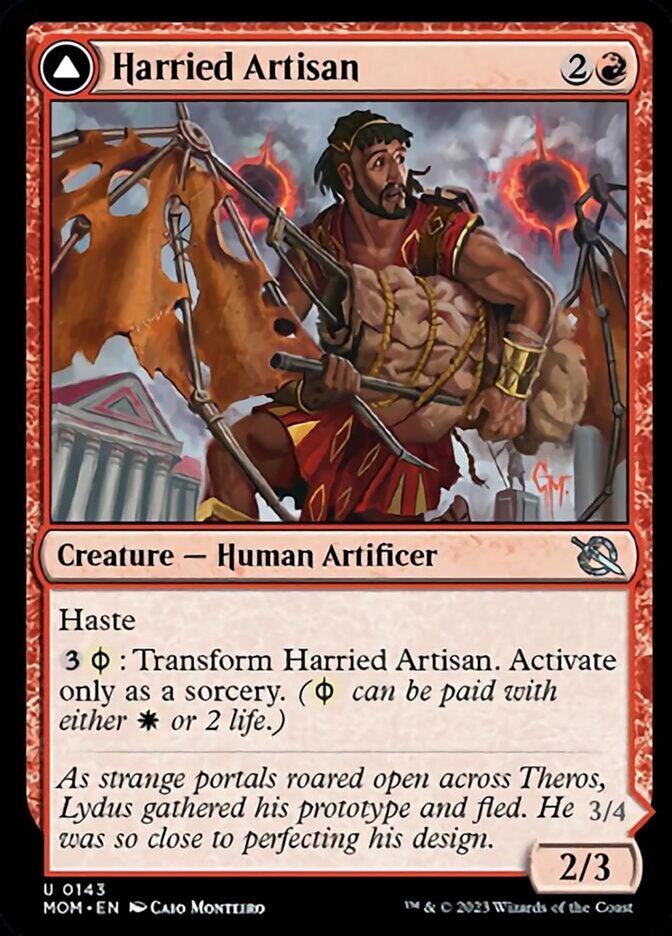 {C} Harried Artisan // Phyrexian Skyflayer [March of the Machine][MOM 143]