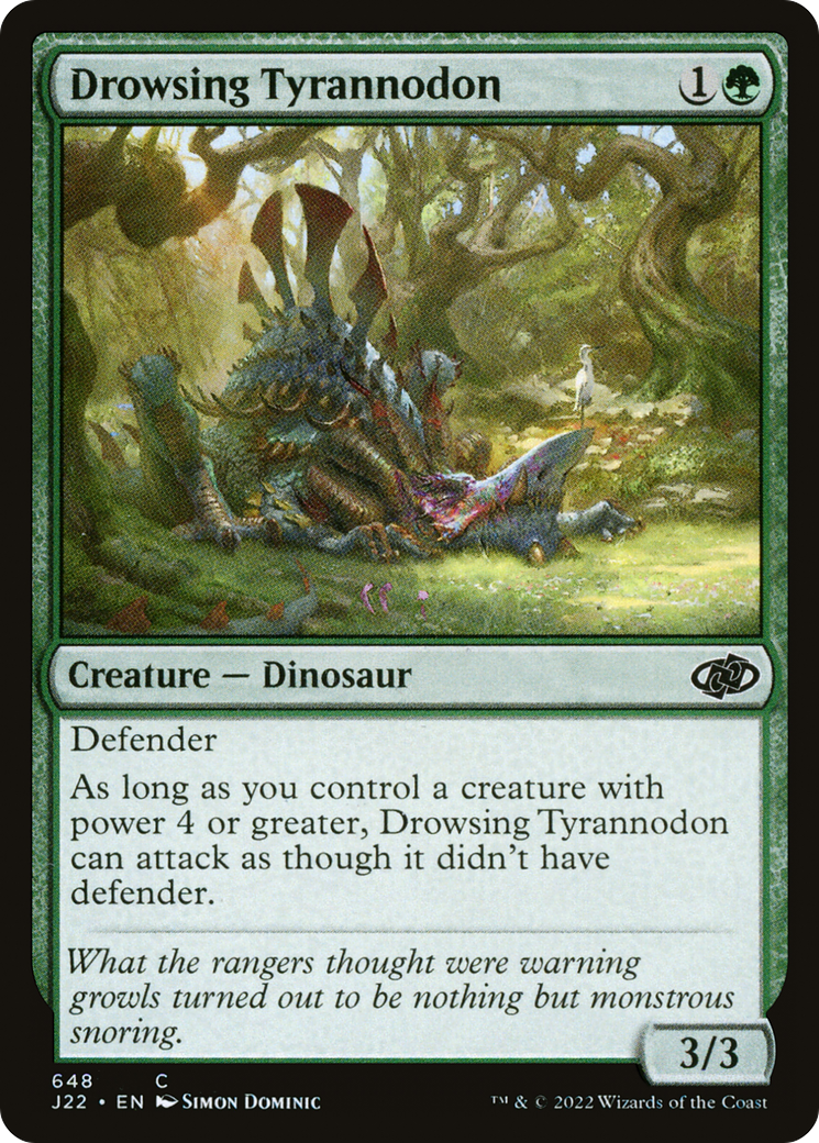 {C} Drowsing Tyrannodon [Jumpstart 2022][J22 648]