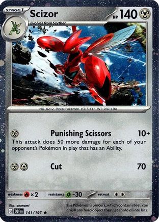 [PKM] Scizor (141/197) (Cosmos Holo) [Miscellaneous Cards]