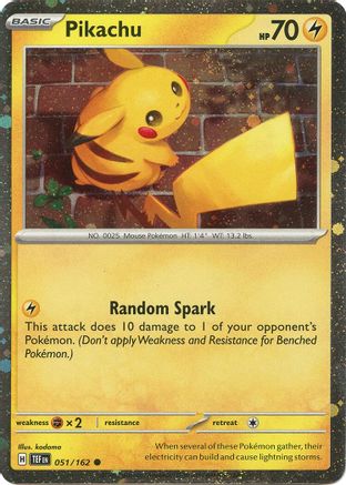 [PKM] Pikachu (051/162) (Cosmos Holo) [Miscellaneous Cards]