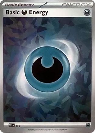 [PKM BE] Basic Darkness Energy (015) (Cracked Ice Holo) [Scarlet & Violet: Stellar Crown]
