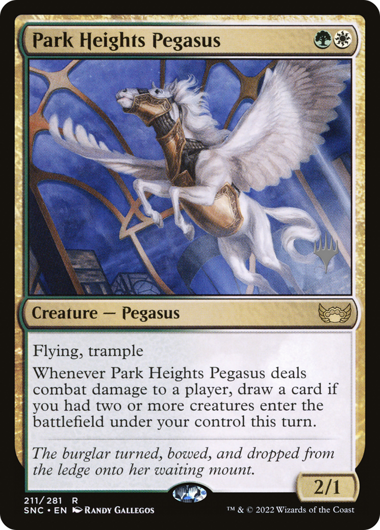 {R} Park Heights Pegasus (Promo Pack) [Streets of New Capenna Promos][PP SNC 211]